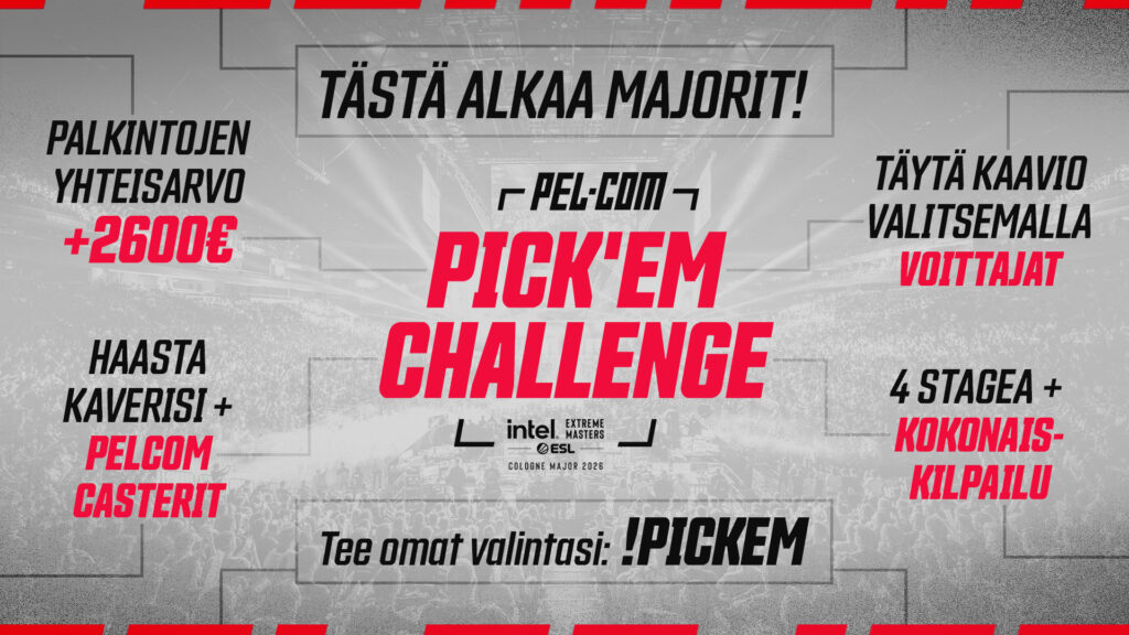 Pelaajat.com Pick’em Challenge on täällä – arvaa IEM Cologne Majorin tulokset ja voita