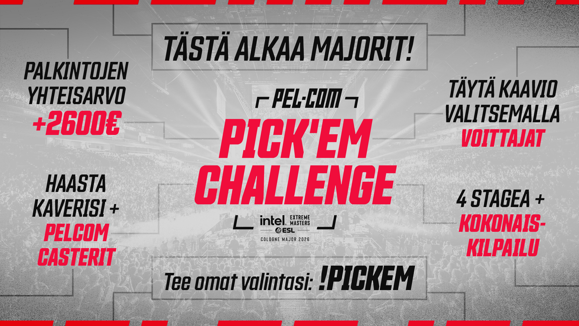 Pelaajat.com Pick’em Challenge on täällä – arvaa IEM Cologne Majorin tulokset ja voita